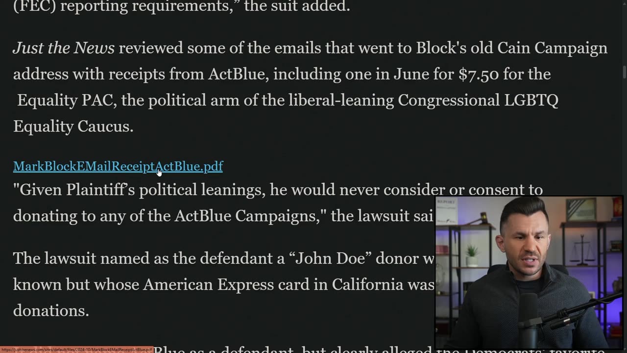 ActBlue "Small Donor" Scam Exposed by Victim in New Lawsuit