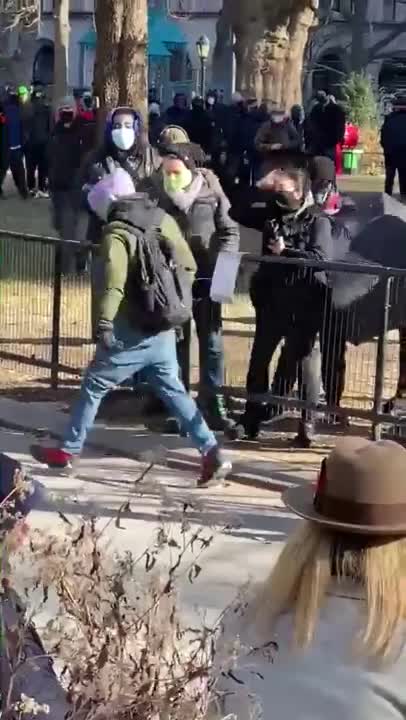 Female polish journalist attacked by Antifa BLM and called Nazi