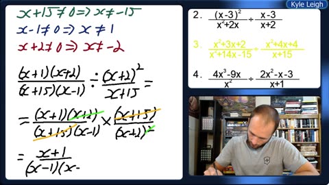 Dividing rational expressions that require factoring