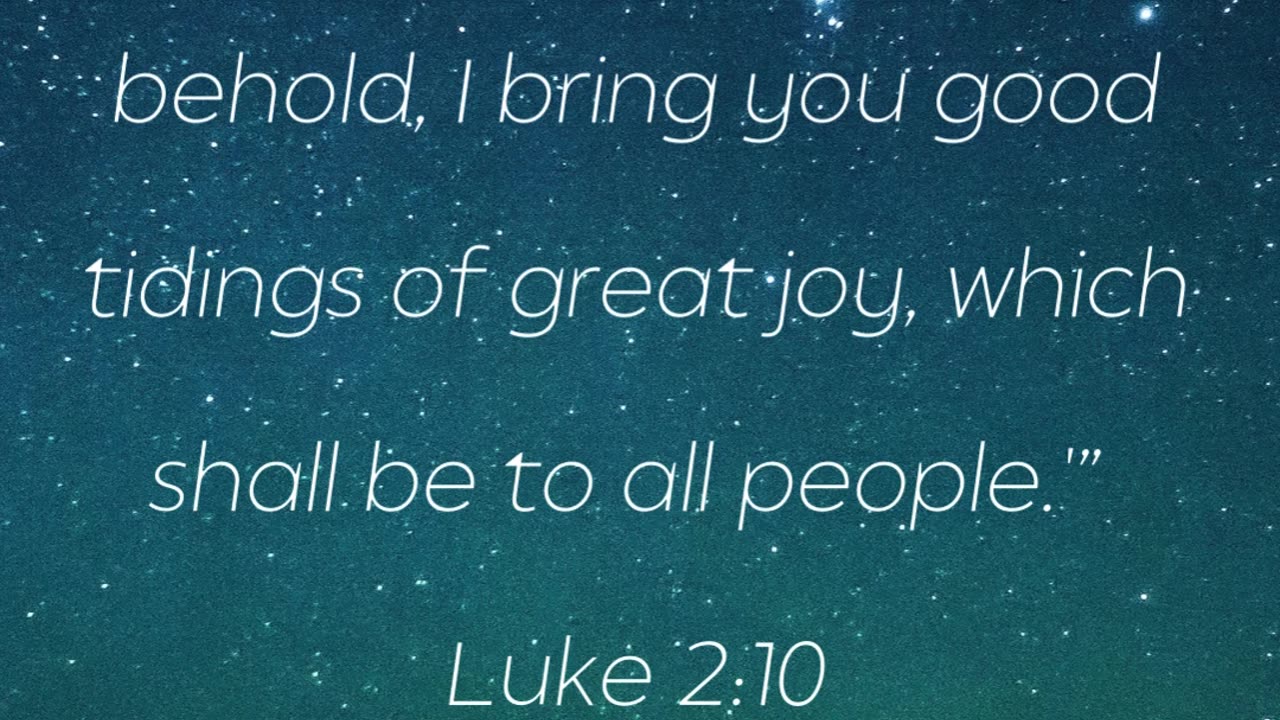 Luke 2:10