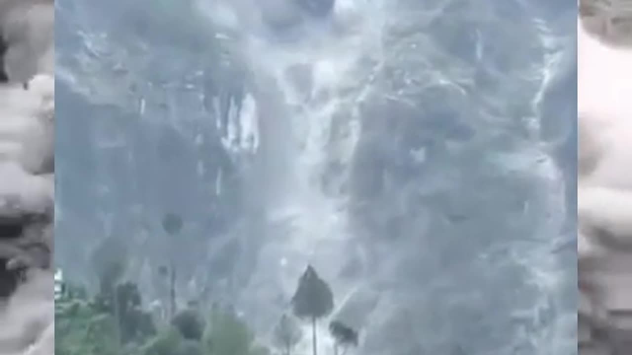 A Scary Landslide On Badrinath Highway Near Patal Ganga In Uttarakhand, India (July 10, 2024)