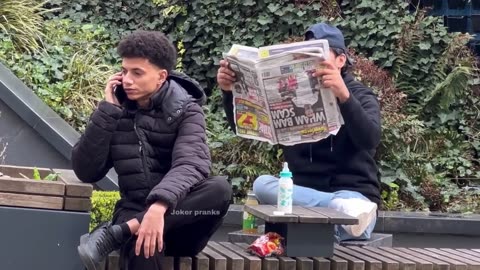 This guy throw me to the floor😟 _ joker become ronaldo playing football prank __ joker pranks