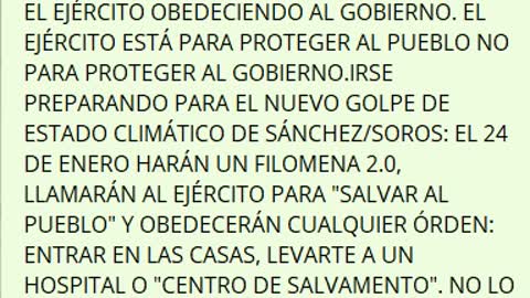 FILOMENA 2.0 - ATENTADO CONTRA EL PUEBLO ESPAÑOL - DIFUNDE ESTE MENSAJE