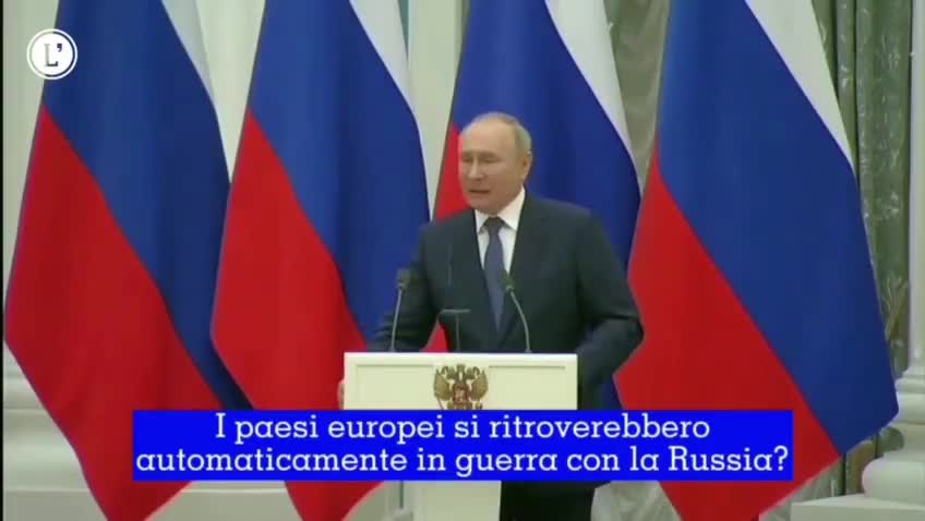 Putin: Se l'Ucraina decidesse di riprendersi la Crimea, saremo tutti in guerra...