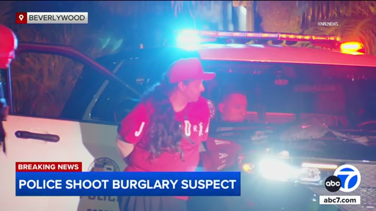 LAPD officers shoot burglary suspect who charged at them | ABC7