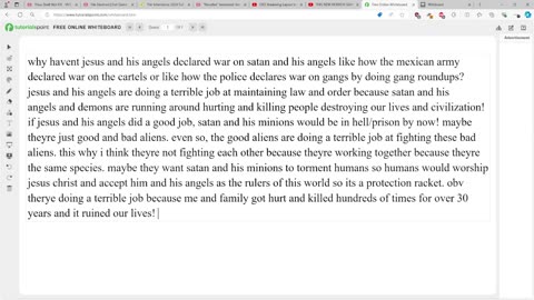 why arent jesus and his angels at war with satan and his angels?