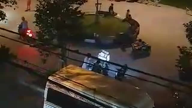 at night going to the park