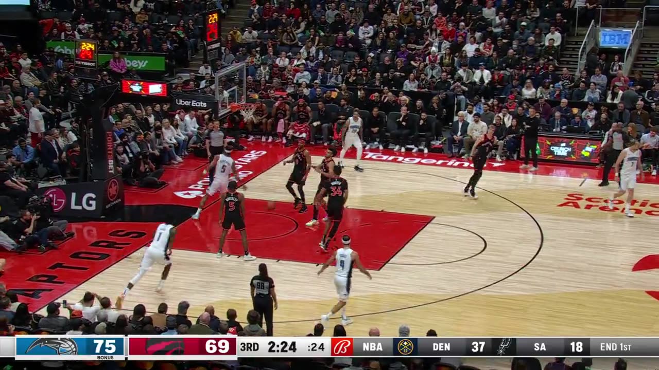 Paolo Banchero Smashes everything with a Dunk! (Magic-Raptors)