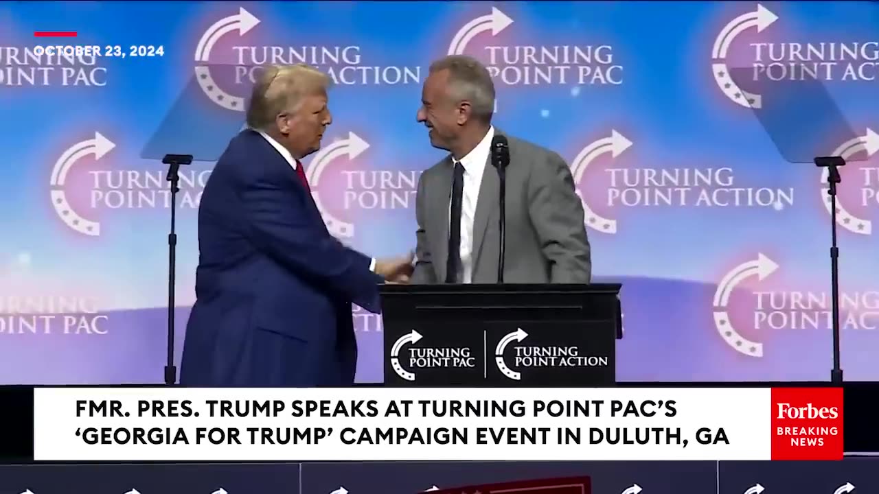 BREAKING NEWS: RFK Jr., Tulsi Gabbard, And Tucker Carlson Join Trump On Stage At Georgia Event