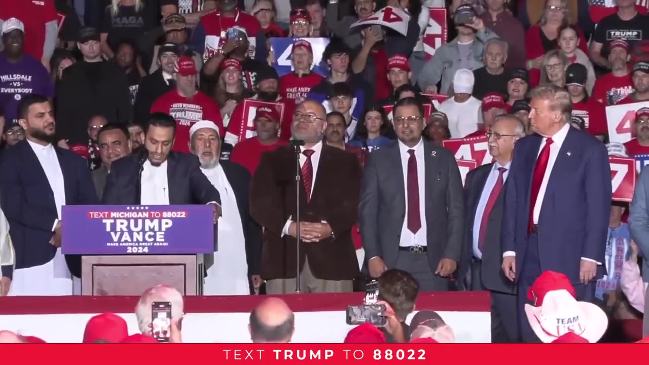 Muslims For Trump "give Chilling Speech during in Pennsylvania