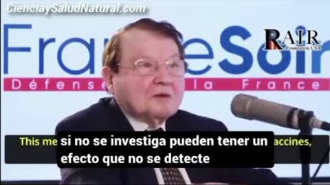 El virólogo y Premio Nobel de Medicina Luc Montagnier, se escandaliza por la vacunación de menores.