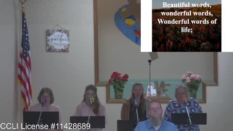 Moose Creek Baptist Church Sing “Wonderful Words of Life” During Service 8-14-2022