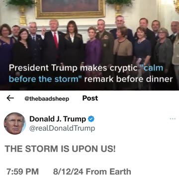 What Storm, Mister President?