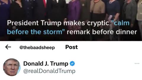 What Storm, Mister President?
