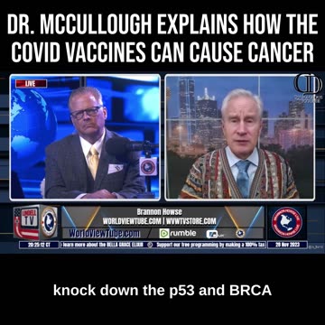 Dr. McCullough Explains How the COVID Vaccines Can Cause Cancer