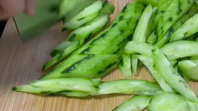 cut up vegetables