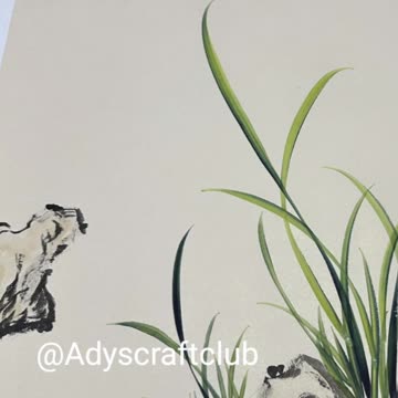 Leaves painting | leaf Acrylic painting