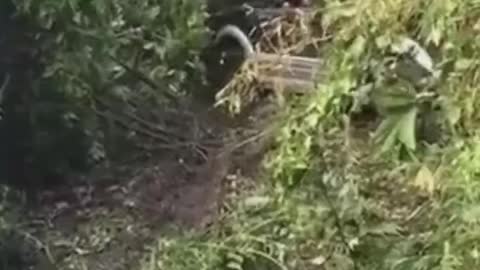 What is this car doing