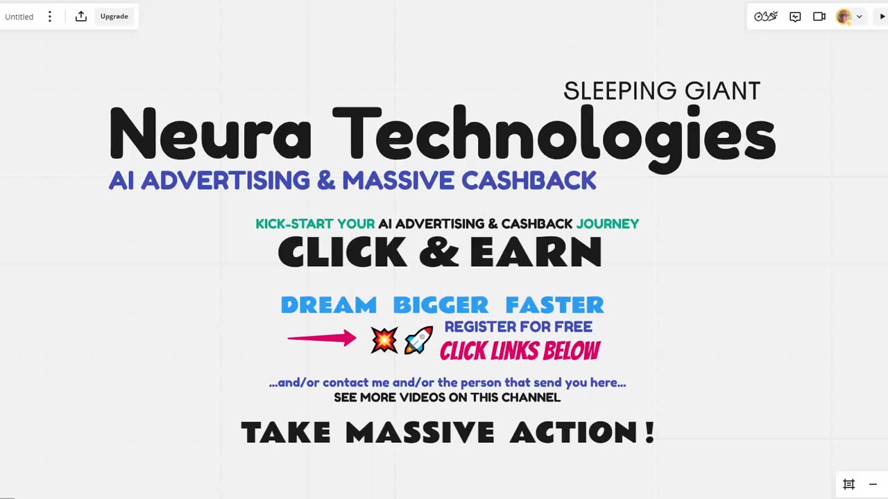 NEURA TECHNOLOGIES (must see) AI ADVERTISING & CASHBACK ENGINE FIRST GLANCE - TOP TEAM ROB BUSER