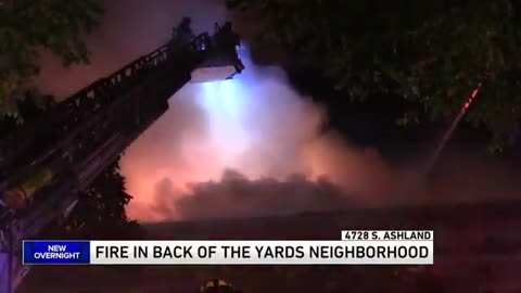 CFD firefighters battle 2-alarm blaze in Back of the Yards neighborhood