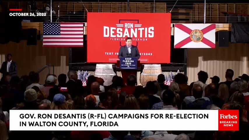 'He Comes Into Office, He Opens The Border...': DeSantis Tears Into Biden
