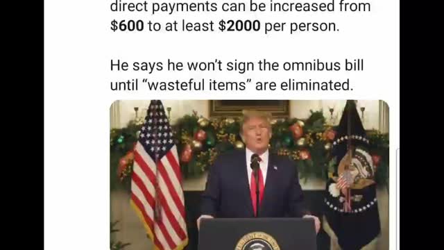 President Trump to Veto bogus Stimulus package