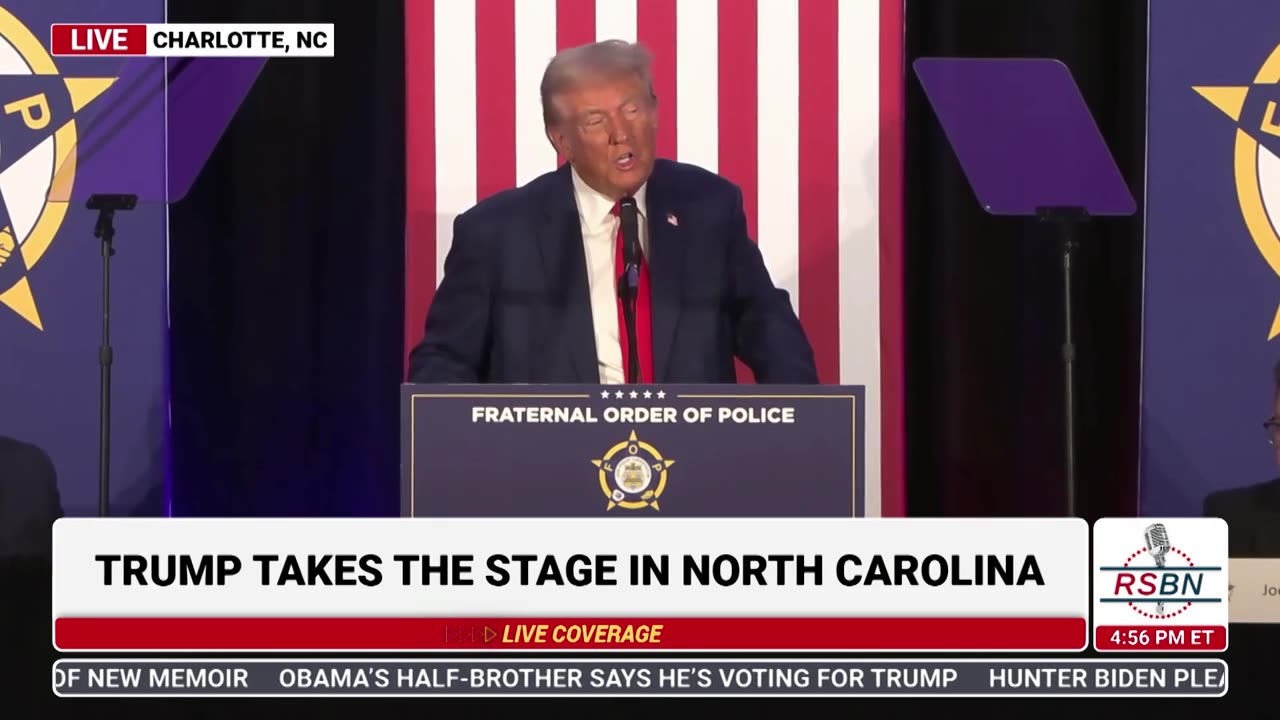 Trump Addresses the Nat. Board of the Fraternal Order of Police in NC - 09.6.2024