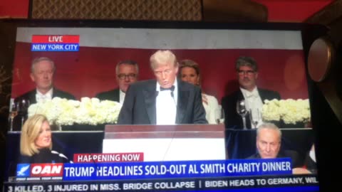 🦅 OANN Donald Trump headlines Al Smith charity dinner in NYC Thursday 10:10 pm