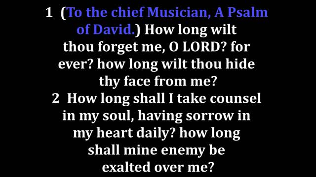 Psalms 13 King James version