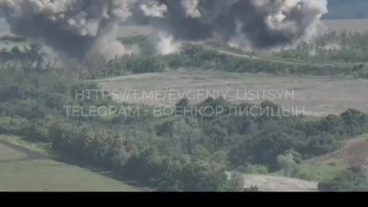 Russian aviation burns enemy positions with FAB-3000 aerial bombs.