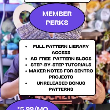 Support Infiniti Crafting Co. And Make Fun Crochet, Knit, and Sentro Projects!