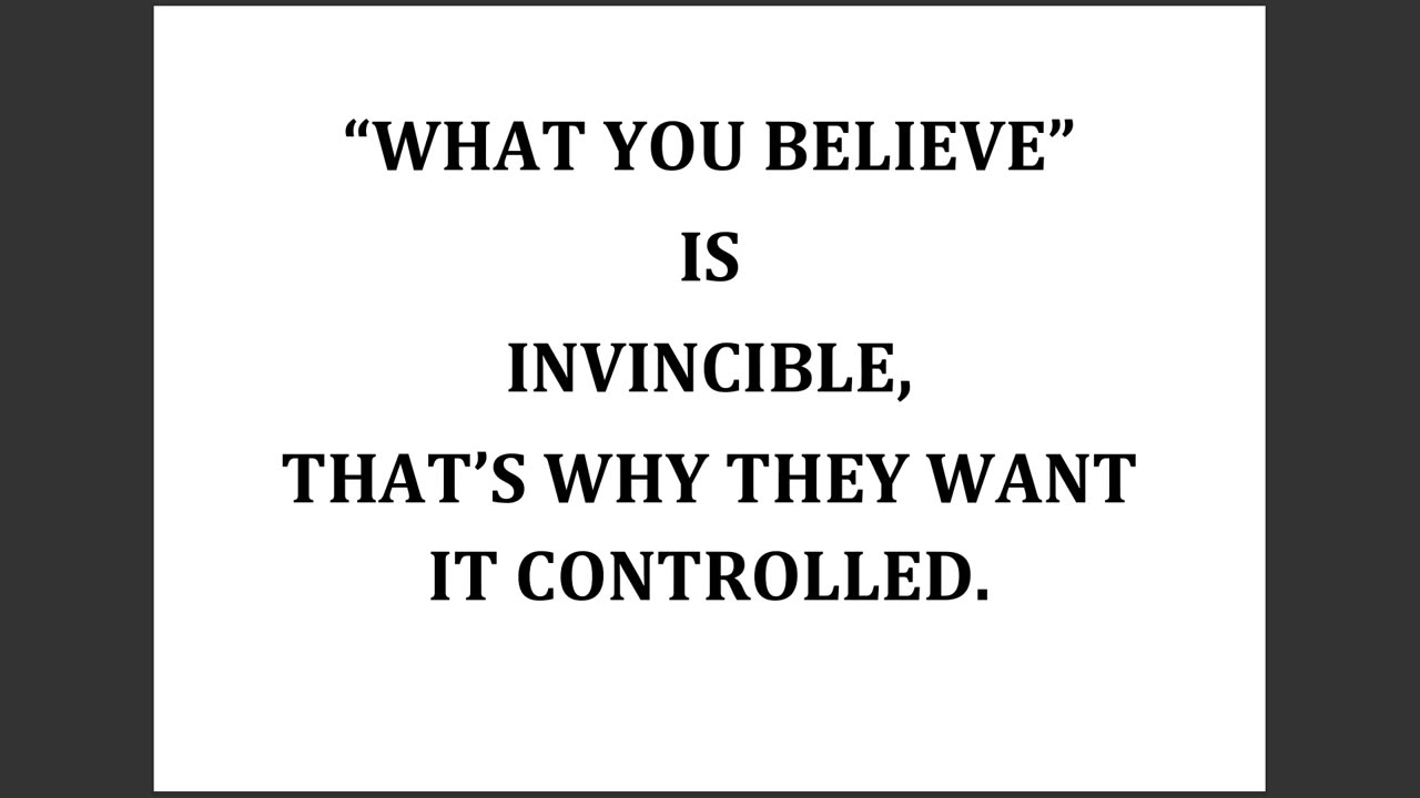 THE UNSTOPPABLE THING - (and Mum and Dad could be a Metaphor)