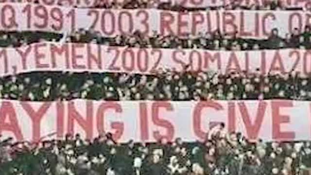 Banner of fans of "Crvena Zvezda"