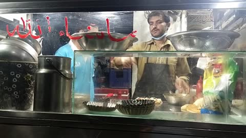 Burger live station in Pakistan