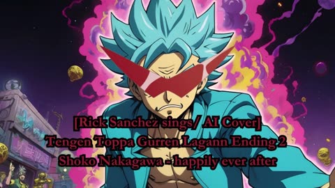 [Rick Sanchez sings/AI Cover] Tengen Toppa Gurren Lagann Ending2 Shoko Nakagawa - happily ever after