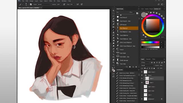 Draw The Wrinkles Of The Clothes