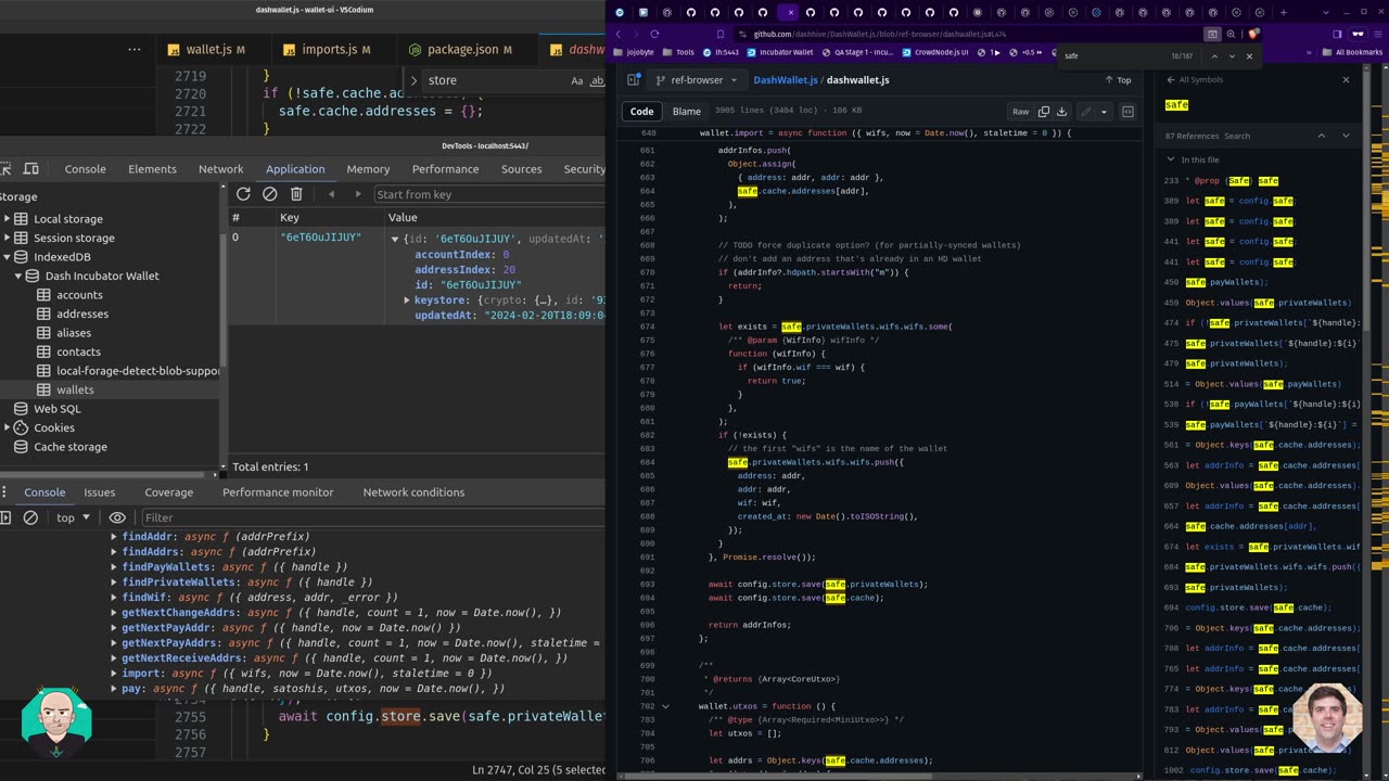 The Brain Trust w/ @coolaj86 & @riongull 📦 (Ð) Incubator Wallet 🗃️ [HTML, JS & CSS] 📺 Episode 49