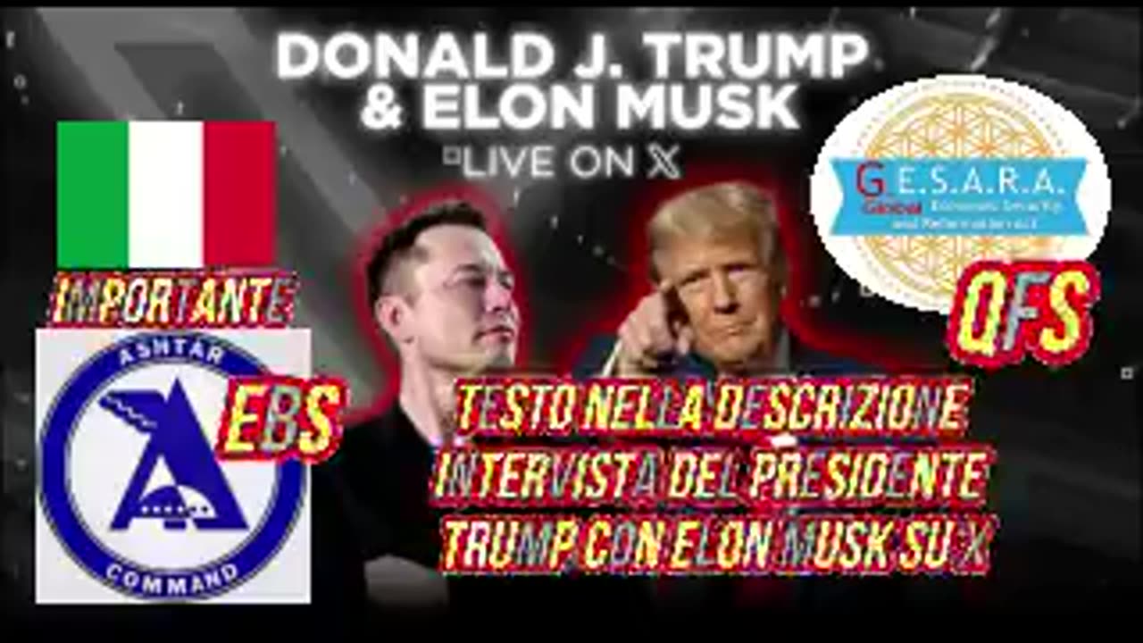 TESTO IN ITALIANO DELL'Intervista del presidente Trump con Elon Musk su X