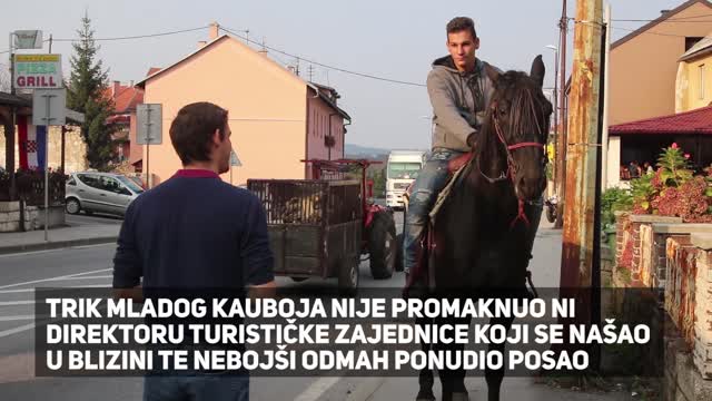 Dojahao u Slunj i dobio ponudu za posao