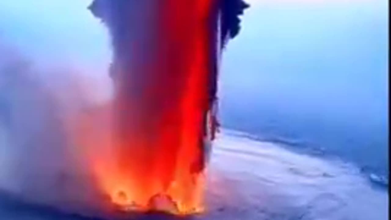 FIRE TORNADO IN THE ATLANTIC