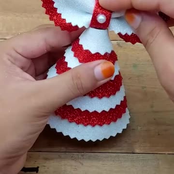Handmade Christmas ornaments making for home decoration