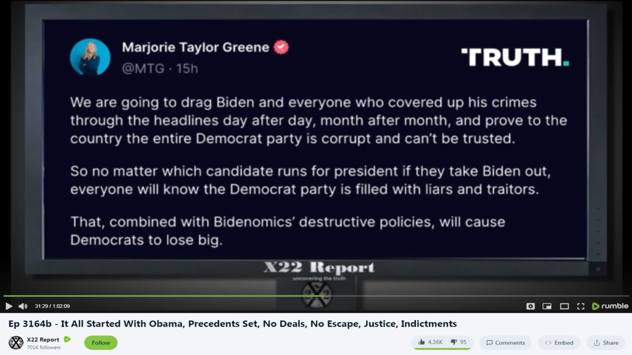 rumble - we are going to drag Biden and everyone who covered up his crimes through the headlines,
