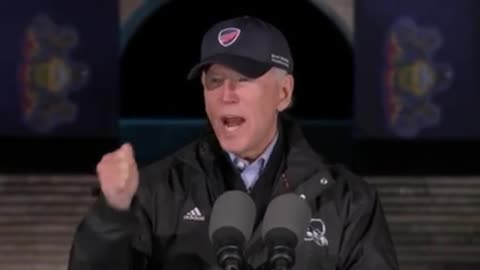 2020, Biden delivers remarks at a drive-in event in Philadelphia