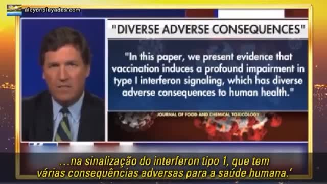 Tucker Carlson reporta estudo em como as vacinas C19 estão a suprimir o sistema imunitário.