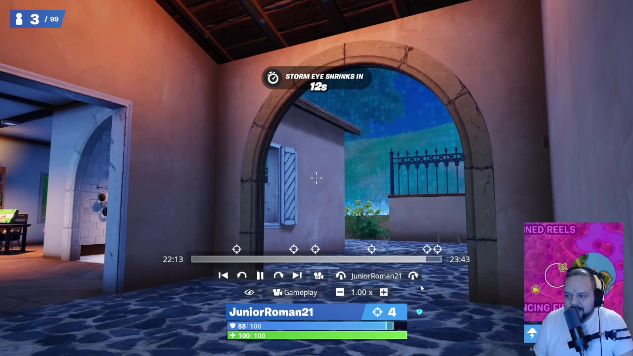 Luis' 1st place finish in build mode - Fortnite