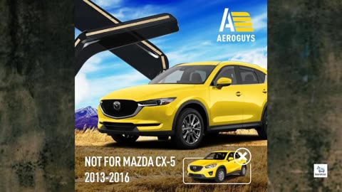 Review - Extra Durable Window Deflectors in-Channel Window Visors Rain Guards Fit for Mazda