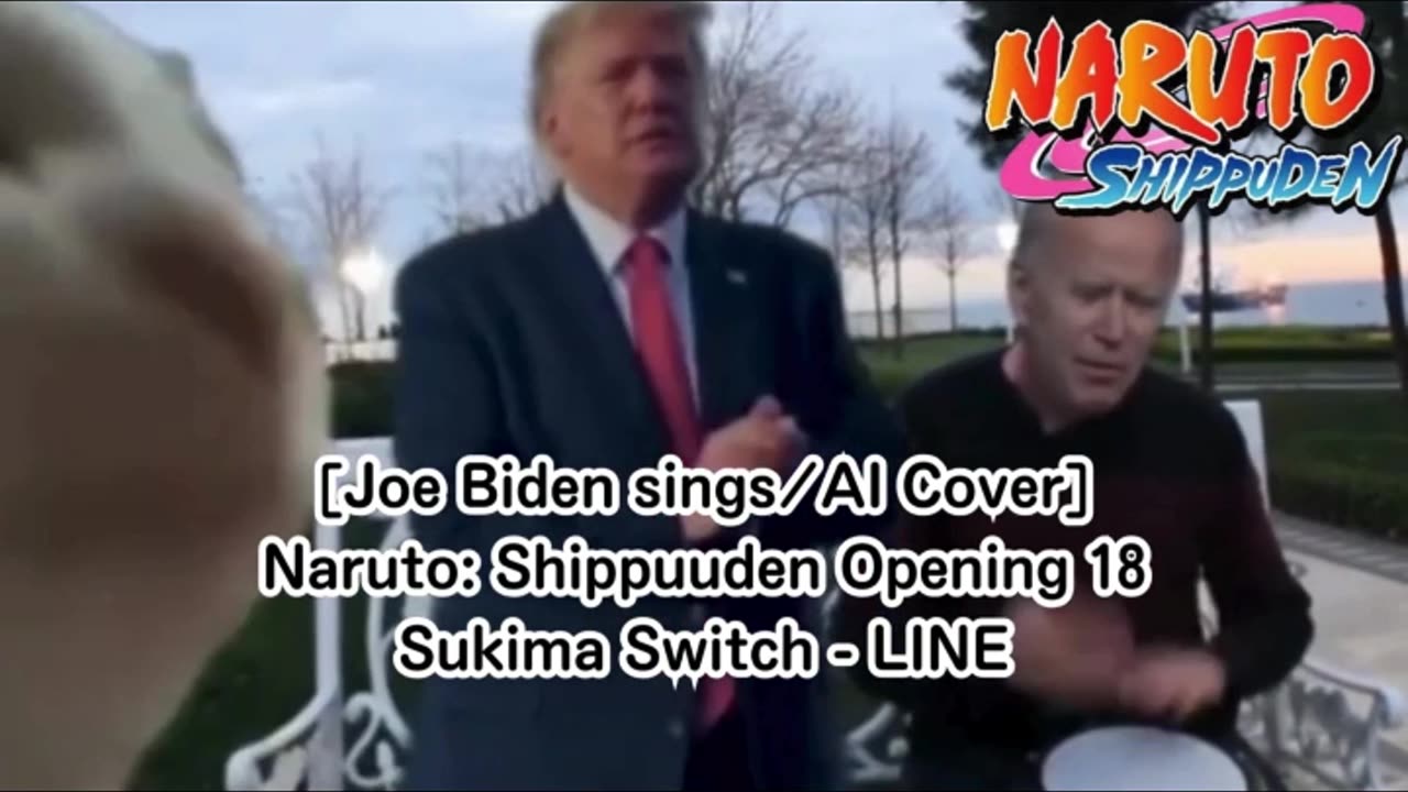 [Joe Biden sings/AI Cover] Naruto: Shippuden Opening 18 | Sukima Switch - "LINE"