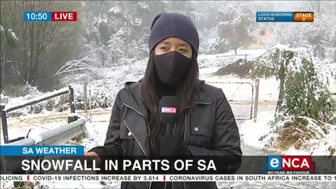 First Ever Snow Around Parts Of Africa(South Africa)