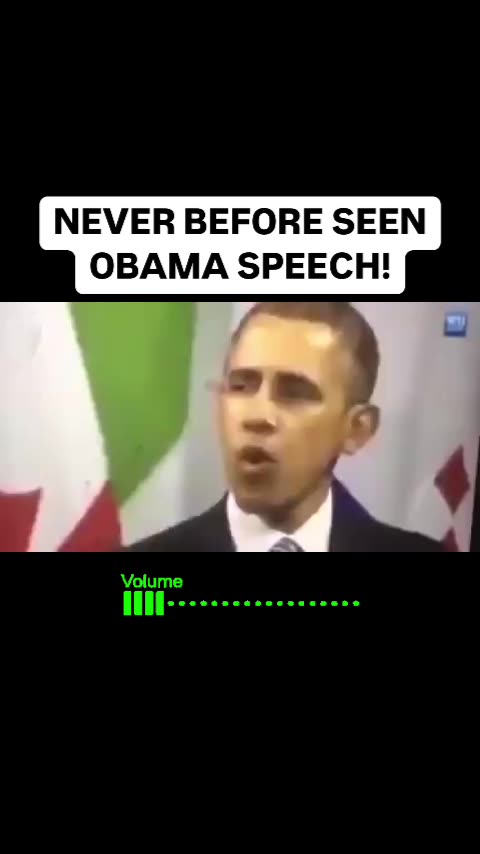 I’ve never seen this Obama speech before, have you?