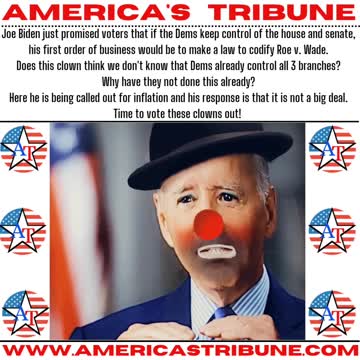 Joe Biden interview with clown face